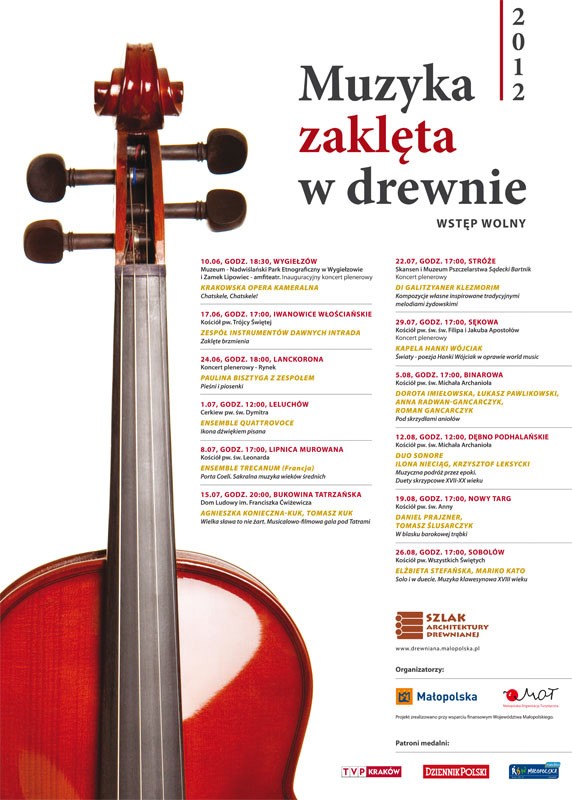 Cykl koncertów Muzyka Zaklęta w&nbsp;Drewnie 2012
