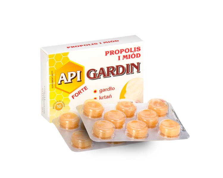 Pastylki propolisowe + miód