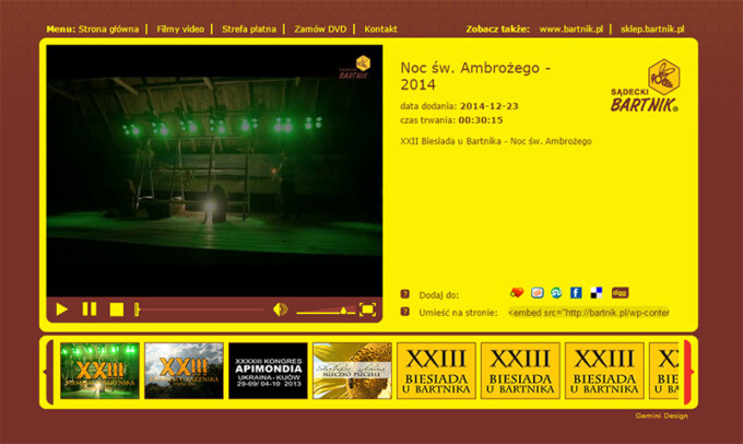 Nowe filmy na&nbsp;platformie Bartnik TV
