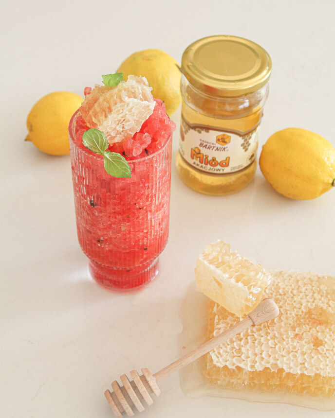 Granita arbuzowa z miodem