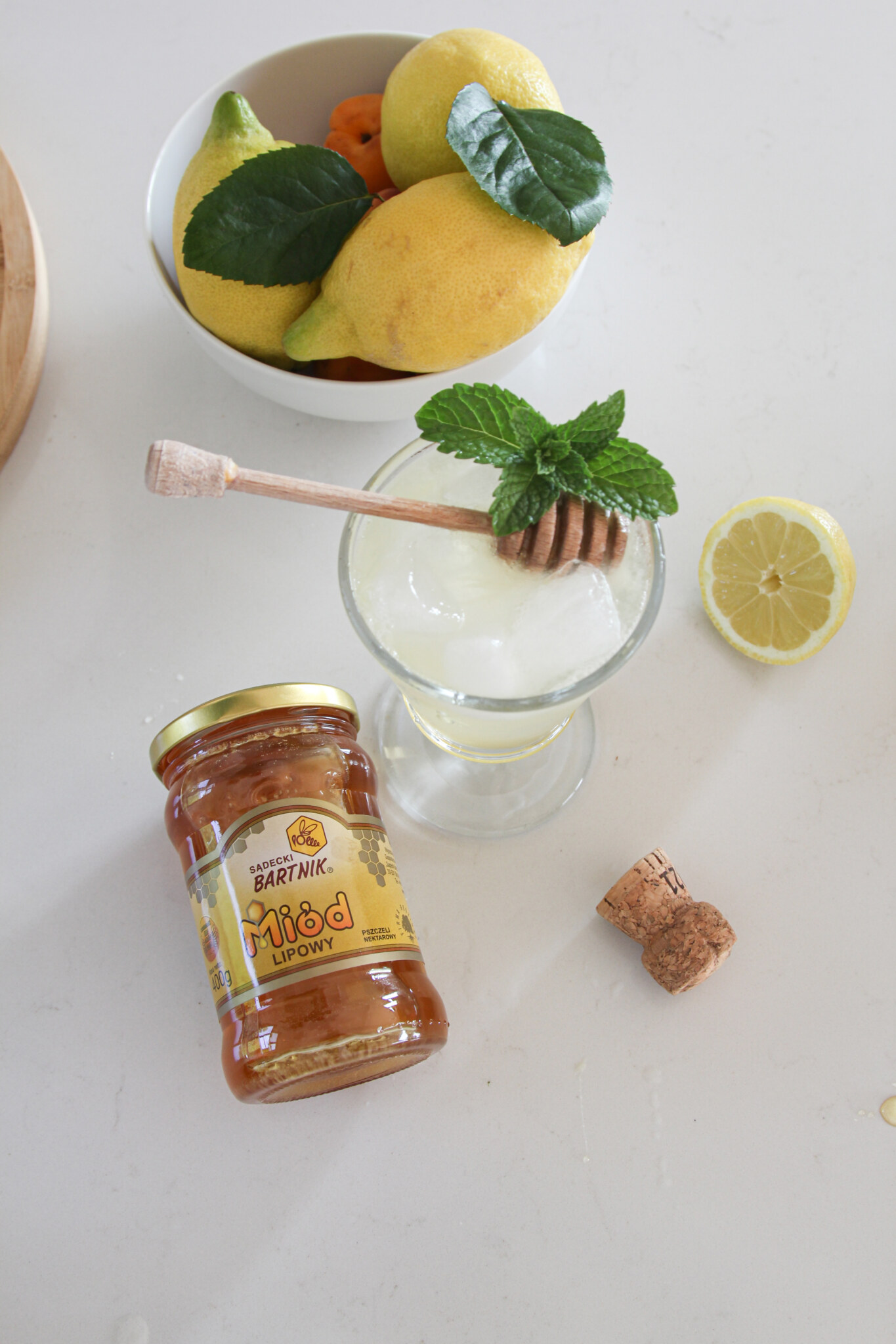 Limoncello Spritz z miodem lipowym